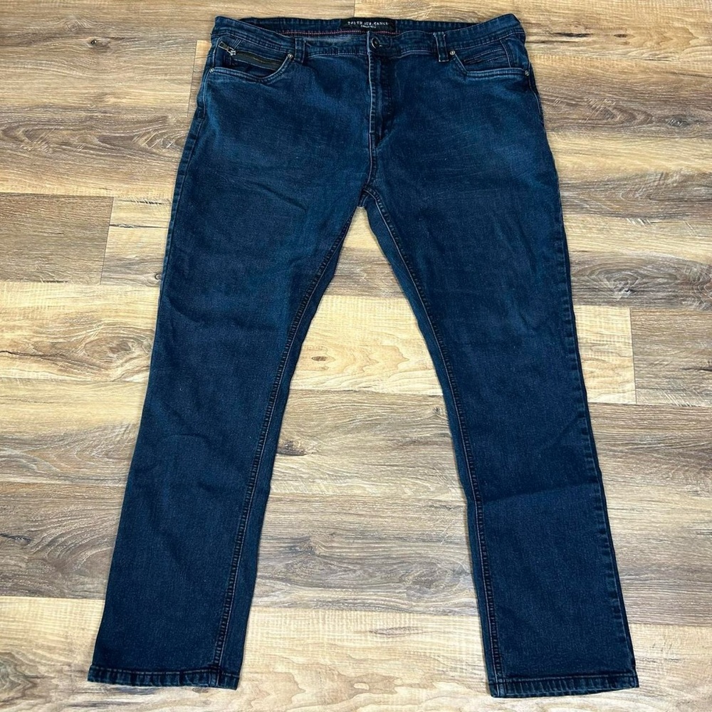 Truth Substance Common Sense Men's 42x32 Blue Denim Jeans Dark Wash Relaxed Fit